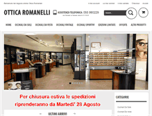 Tablet Screenshot of otticaromanelli.com